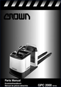 crown gpc 2000 parts catalog, crown parts catalog, crown gpc