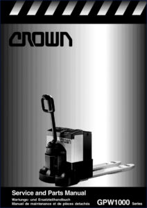 crown gpw1000 service manual, crown service manual, crown gpw1000