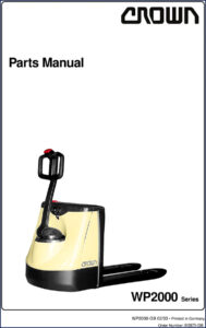 crown wp2000 2003 parts catalog, crown parts catalog, crown wp2000