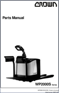 crown wp2000s 2003 parts catalog, crown parts catalog, crown wp2000s