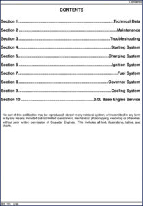 crusader 3.0l 1999 service manual, crusader service manual, crusader 3.0l