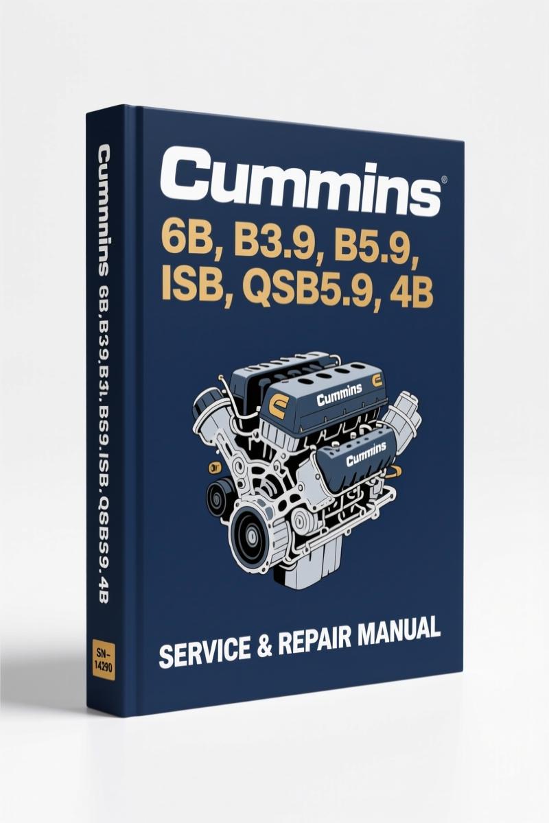 cummins 6b, b3.9, b5.9, isb, qsb5.9 1996 service, cummins service manual, cummins 6b,
