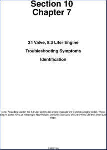 cummins 8.3 liter, 9 liter troubleshooting manual, cummins manual, cummins 8.3