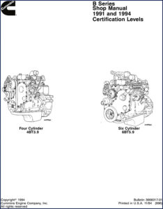 cummins b series 1994 workshop manual, cummins workshop manual, cummins b
