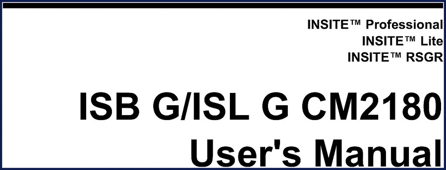 cummins isb g, isl g, cm2180 user manual, cummins manual, cummins isb