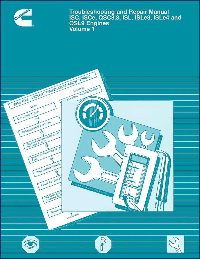 cummins isl isc qsc8.3 isce isle3 troubleshooting manual, cummins manual, cummins isl