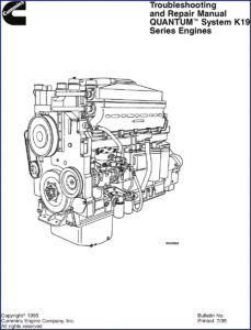 cummins k19 troubleshooting manual 1995 oem factory specs, cummins manual, cummins k19