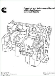 cummins l10 1994 operators manual, cummins manual, cummins l10