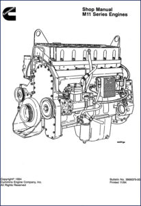 cummins m11 1994 workshop manual, cummins workshop manual, cummins m11