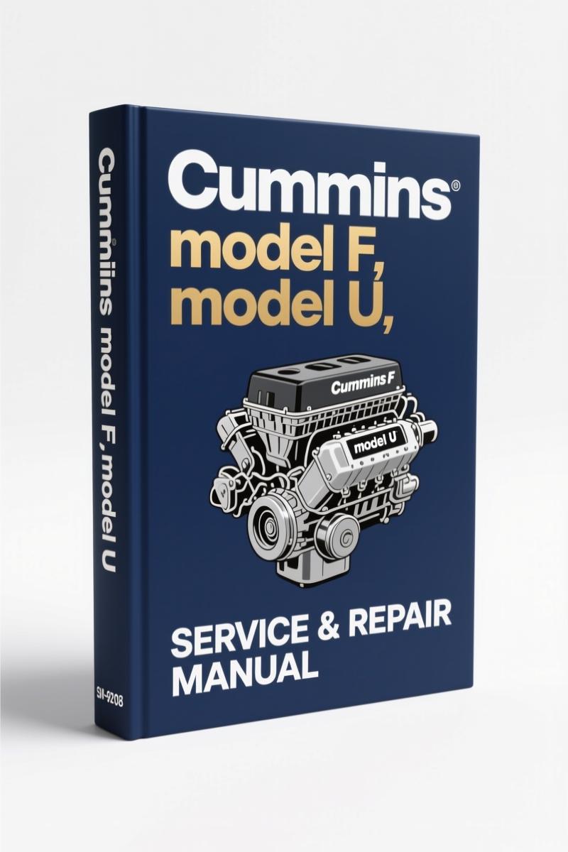 cummins model f model u technical manual, cummins manual, cummins model