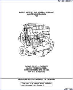 cummins ntc, cummins manual