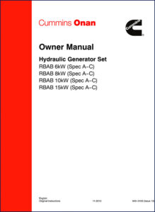 cummins onan rbab 6kw, cummins onan manual, cummins onan onan