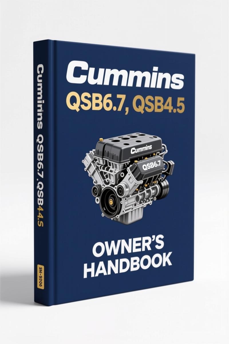 cummins qsb6.7 qsb4.5 2007 operators manual factory oem, cummins manual, cummins qsb6.7