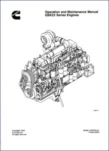 cummins qsk23 2003 operators manual, cummins manual, cummins qsk23