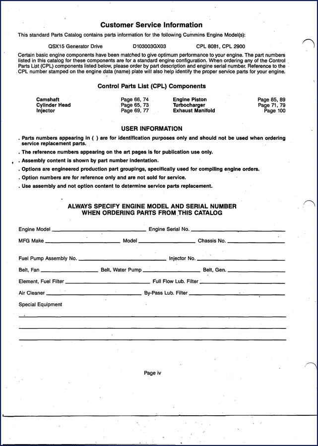 cummins qsx15 parts catalog, cummins parts catalog, cummins qsx15