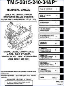 cummins v903c 1991 technical manual, cummins manual, cummins v903c