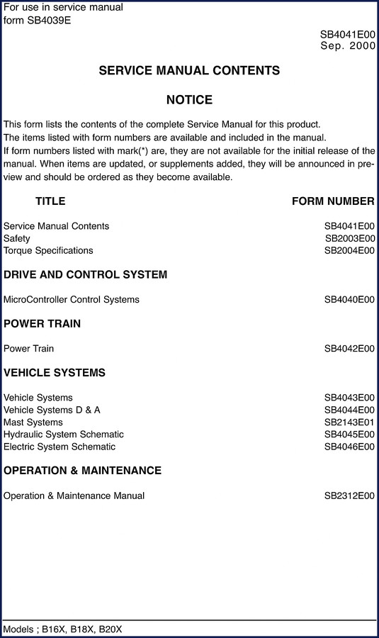 daewoo b16x b18x b20x 2000 service manual, daewoo service manual, daewoo b16x