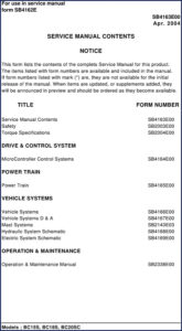 daewoo bc15s, bc18s, bc20sc 2004 service manual, daewoo service manual, daewoo bc15s,