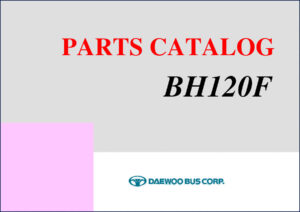 daewoo bus bh120f 2009 parts catalog, daewoo bus parts catalog, daewoo bus bus