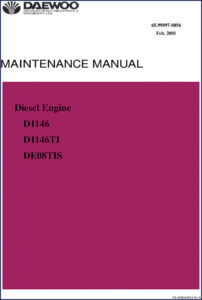 daewoo d1146, d1146ti, de08tis 2001 service manual, daewoo service manual, daewoo d1146,
