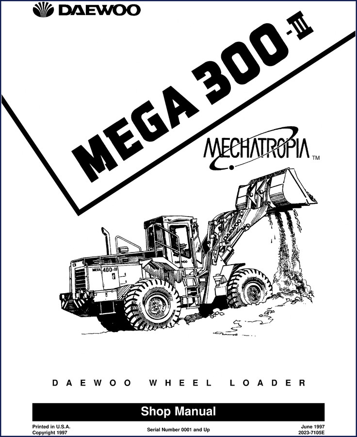 daewoo mega 300, daewoo manual, daewoo mega