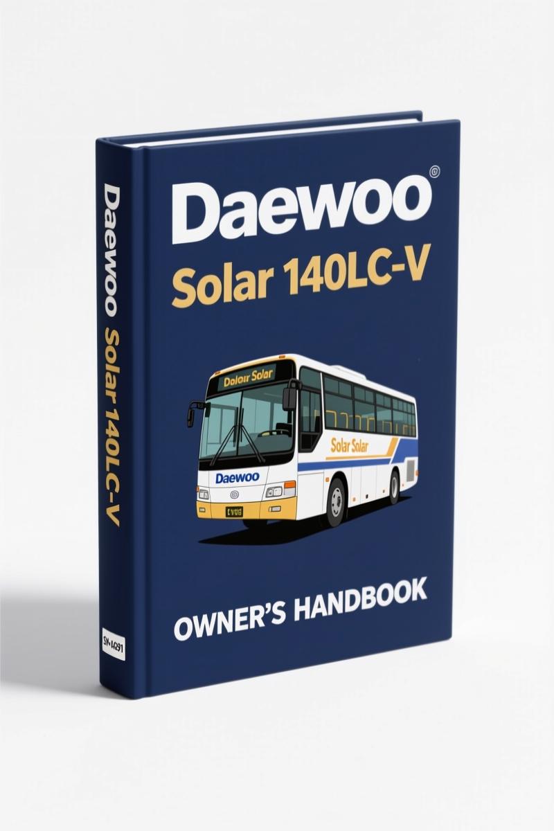 daewoo solar 140lc, daewoo manual, daewoo solar
