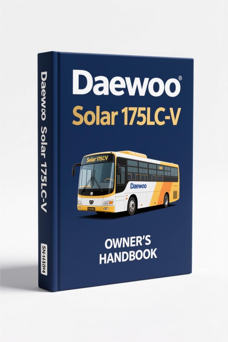 daewoo solar 175lc, daewoo manual, daewoo solar