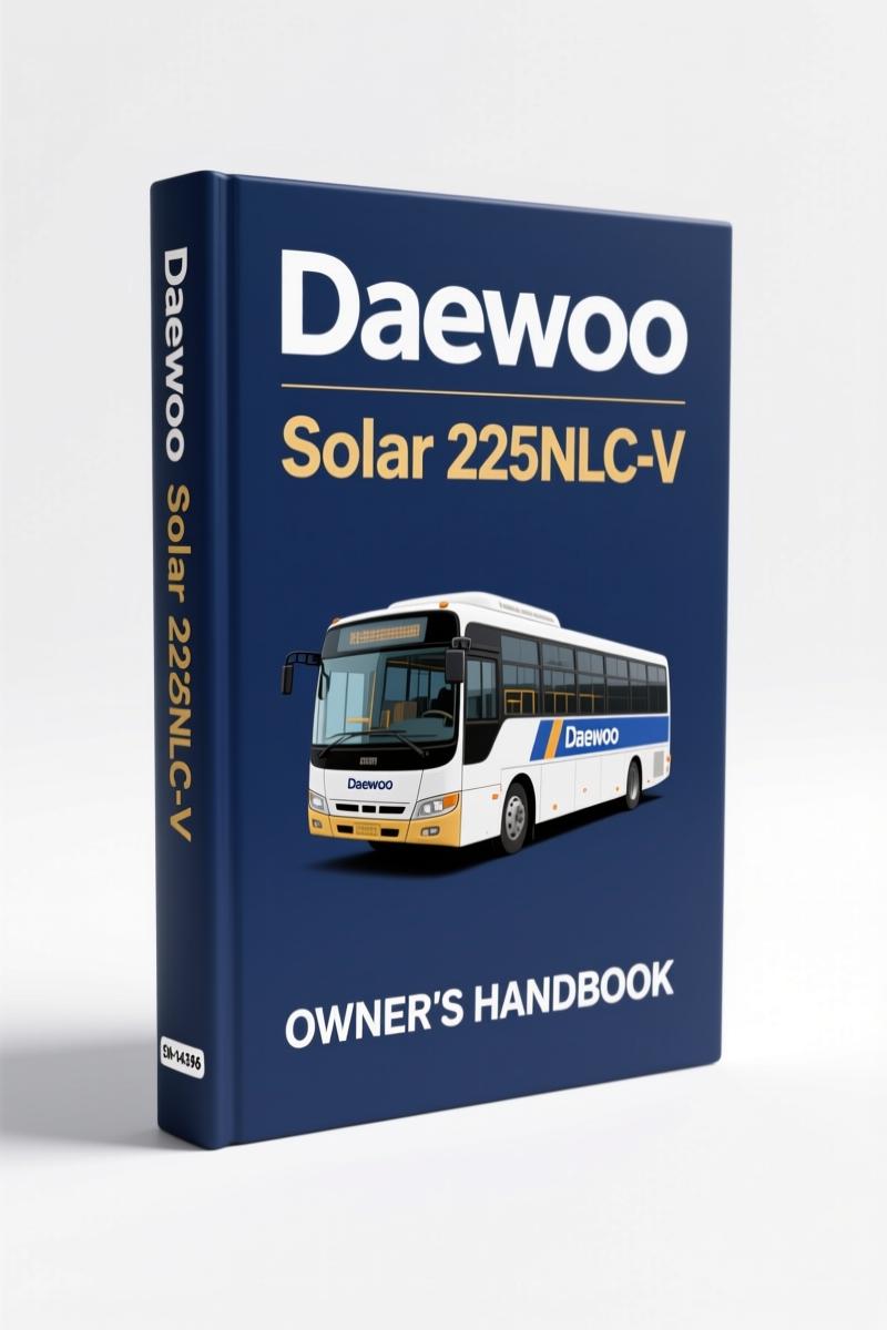 daewoo solar 225nlc, daewoo manual, daewoo solar