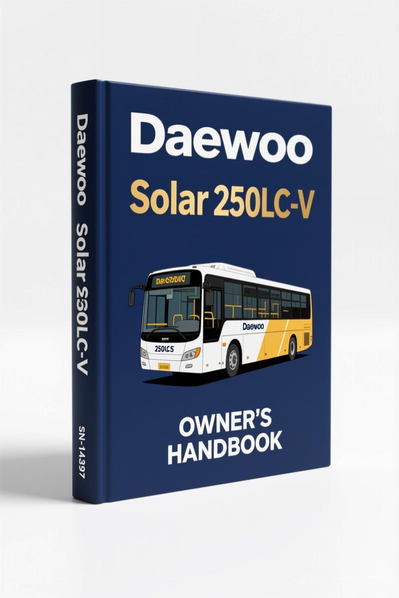 daewoo solar 250lc, daewoo manual, daewoo solar