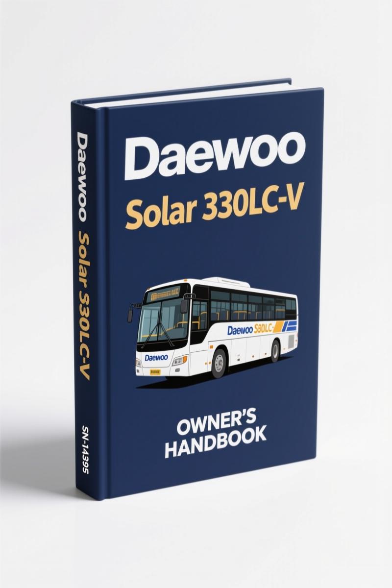 daewoo solar 330lc, daewoo manual, daewoo solar
