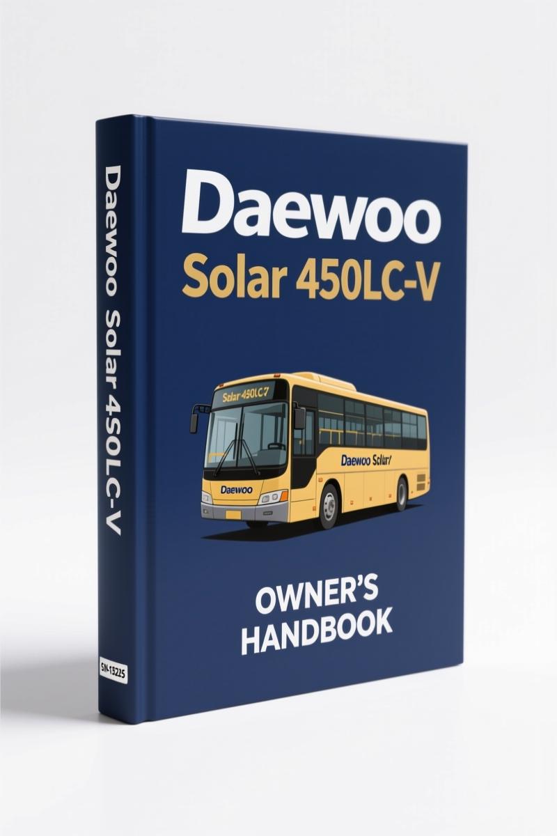 daewoo solar 450lc, daewoo manual, daewoo solar