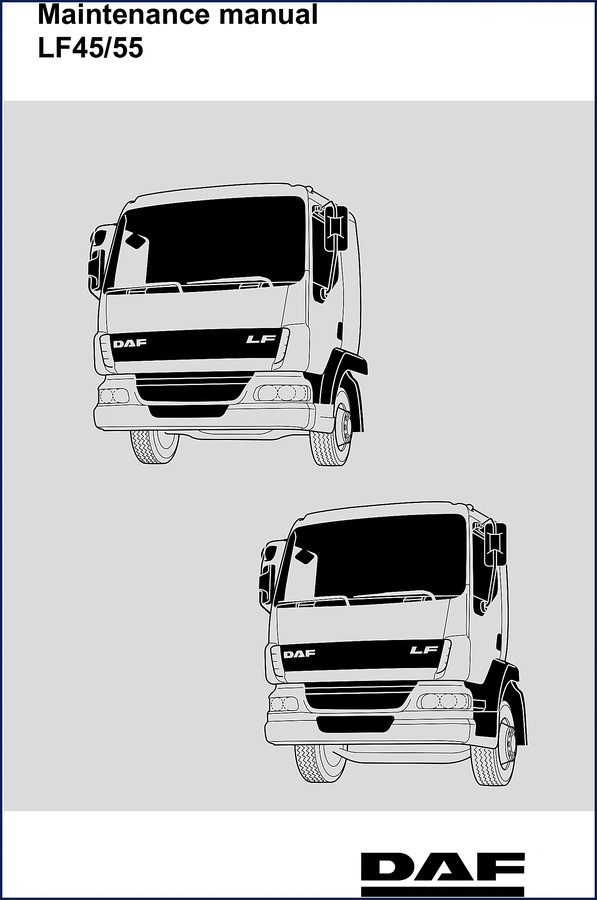 daf lf45, lf55 2005 service manual, daf service manual, daf lf45,