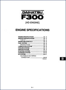 daihatsu f300 service manual, daihatsu service manual, daihatsu f300
