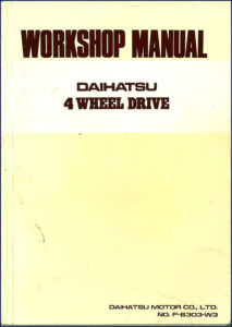 daihatsu f50 workshop manual, daihatsu workshop manual, daihatsu f50