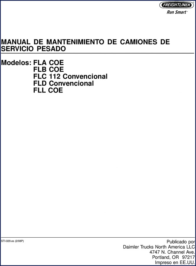 daimler trucks 2008 service manual: fla, flb, flc,, daimler trucks north america service manual, daimler trucks north america trucks