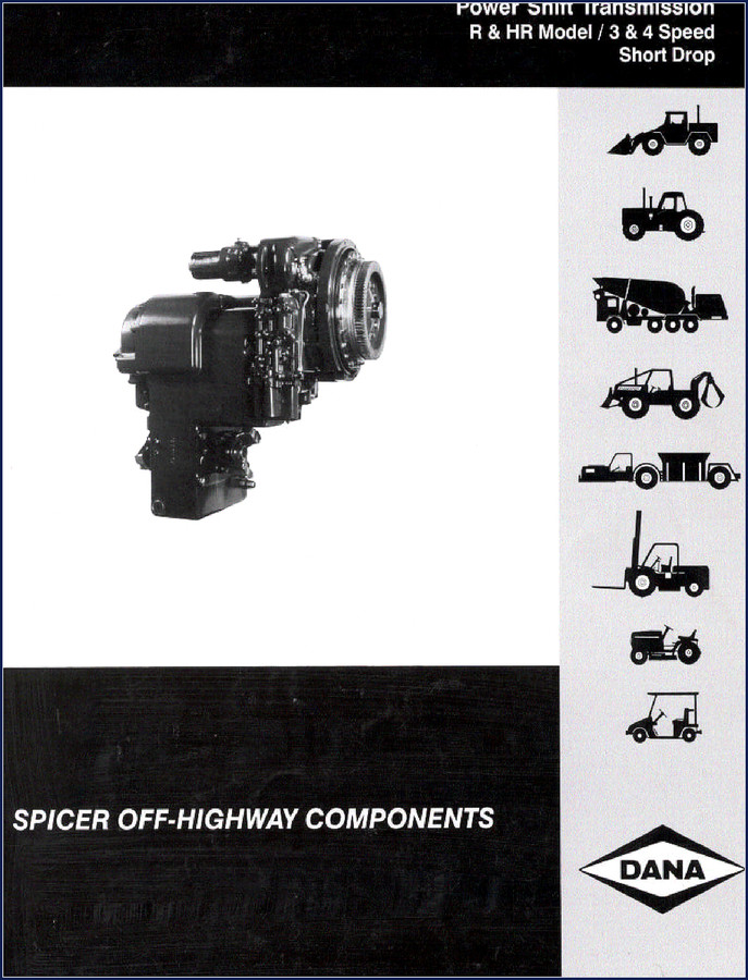 dana spicer r model, hr model service manual, dana spicer service manual, dana spicer spicer