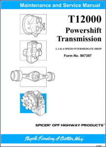 dana spicer t1200 1990 service manual, dana spicer service manual, dana spicer spicer
