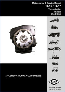 dana spicer te13, te17 2002 service manual, dana spicer service manual, dana spicer spicer