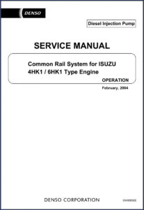 denso 6hk1, 4hk1 2004 service manual, denso service manual, denso 6hk1,