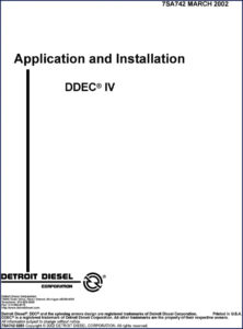 detroit diesel ddec iv 2002 installation manual, detroit diesel manual, detroit diesel diesel