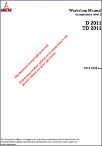 deutz d 2011 td 2011 workshop manual 388, deutz workshop manual, deutz d