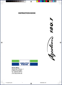deutz fahr agrotron 180.7 2005 user manual, deutz fahr manual, deutz fahr fahr