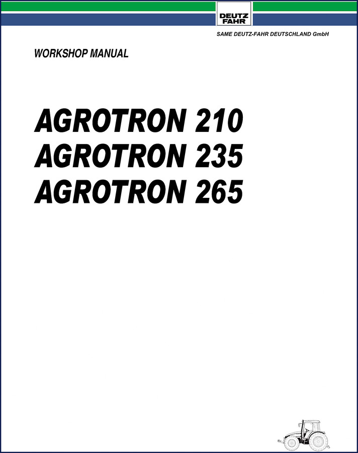 deutz fahr agrotron 210, 235, 265 workshop manual, deutz fahr workshop manual, deutz fahr fahr