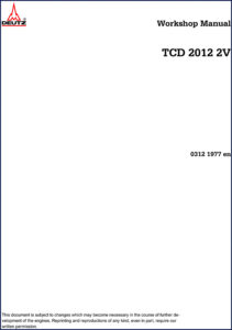 deutz tcd 2012 2v workshop manual, deutz workshop manual, deutz tcd