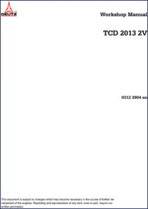 deutz tcd 2013 2v workshop manual, deutz workshop manual, deutz tcd