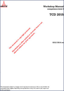 deutz tcd 2015 workshop manual, deutz workshop manual, deutz tcd