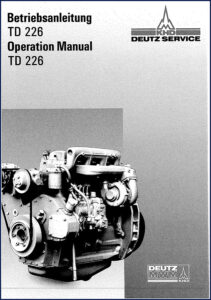 deutz td 226 operators manual, deutz manual, deutz td