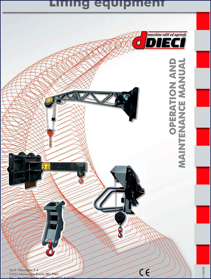 dieci axh1149 operators manual, dieci manual, dieci axh1149
