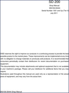 disd sd 200 2011 service manual, disd service manual, disd sd
