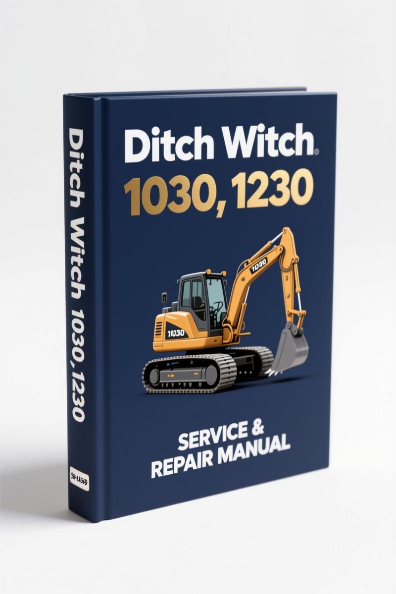 ditch witch 1030, 1230 technical manual, ditch witch manual, ditch witch witch